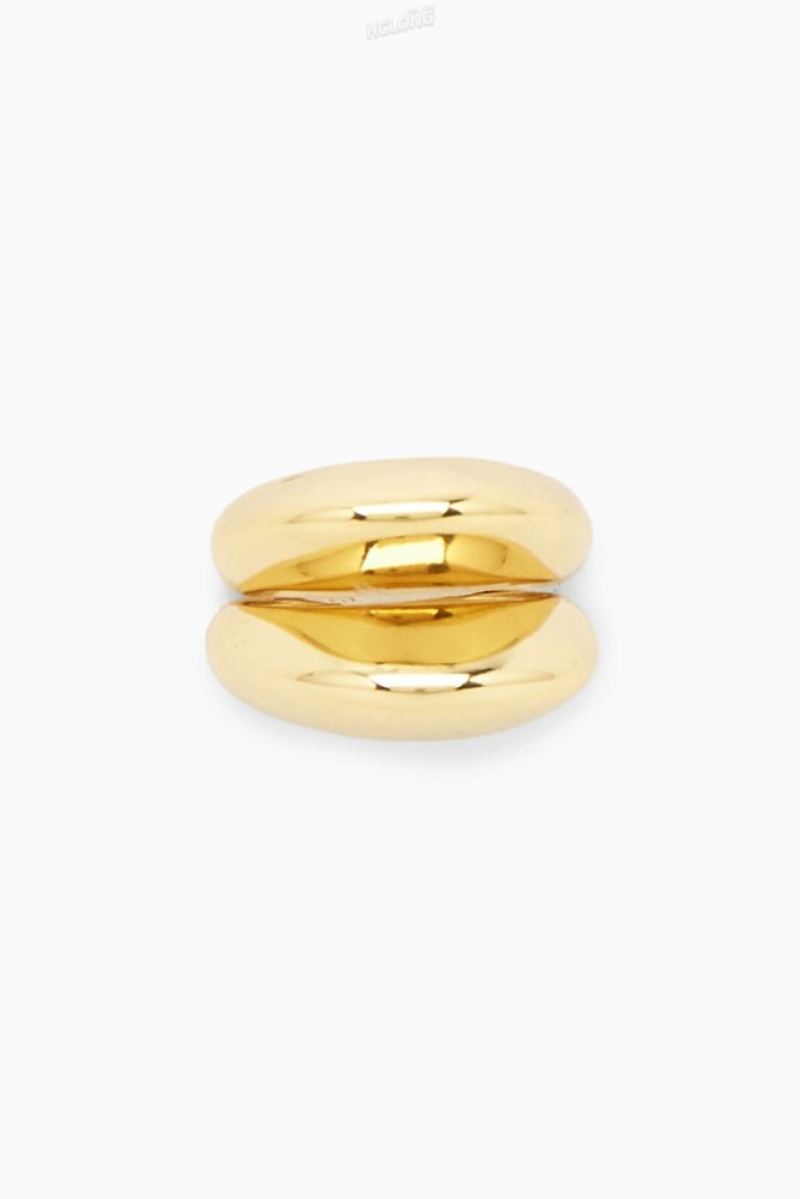 Gold COS Two-Pack Domed Rings Jewelry & Jewellery | 031672-AGQ