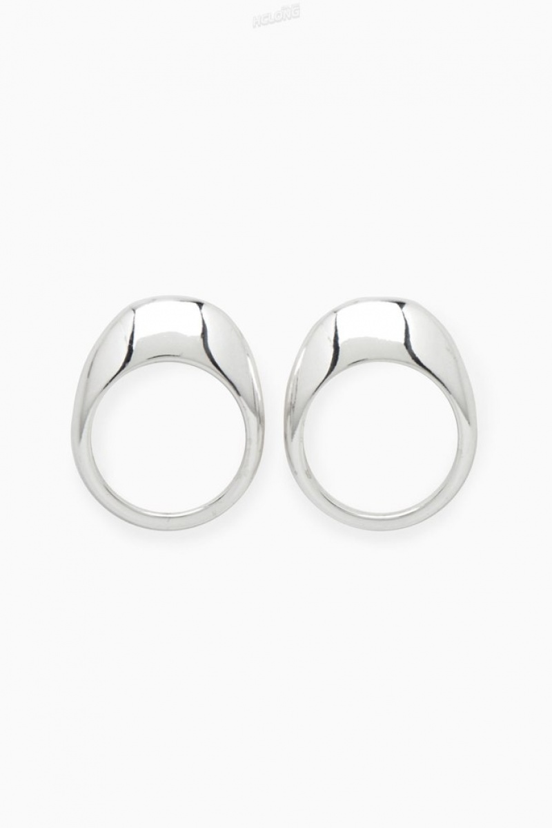 Gold COS Two-Pack Domed Rings Jewelry & Jewellery | 861735-MOS