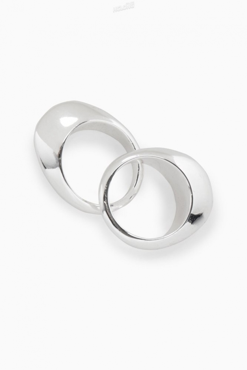 Gold COS Two-Pack Domed Rings Jewelry & Jewellery | 861735-MOS