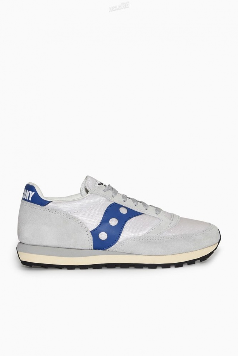 Grey / Bright Blue COS Saucony Jazz 81 Trainers Sneakers | 671835-JHV