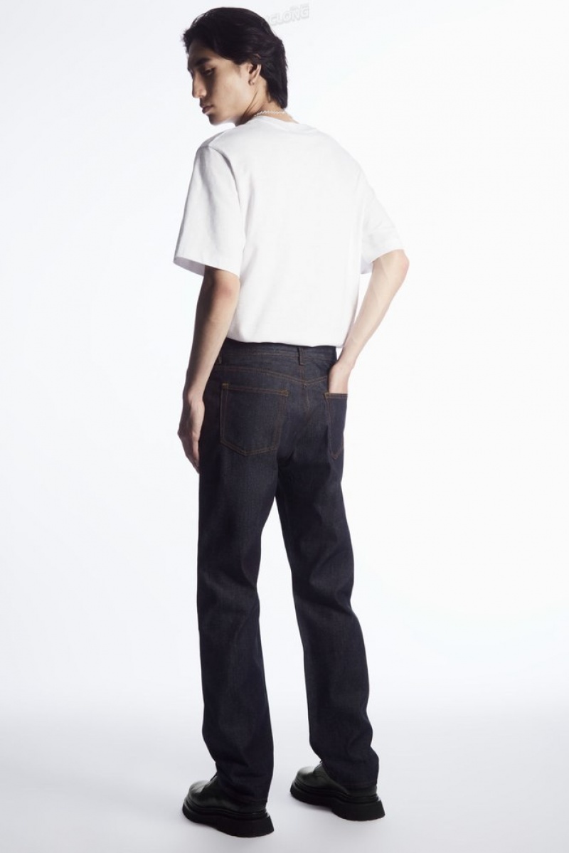 Light Blue COS Signature Jeans - Straight Trousers | 816420-TFP