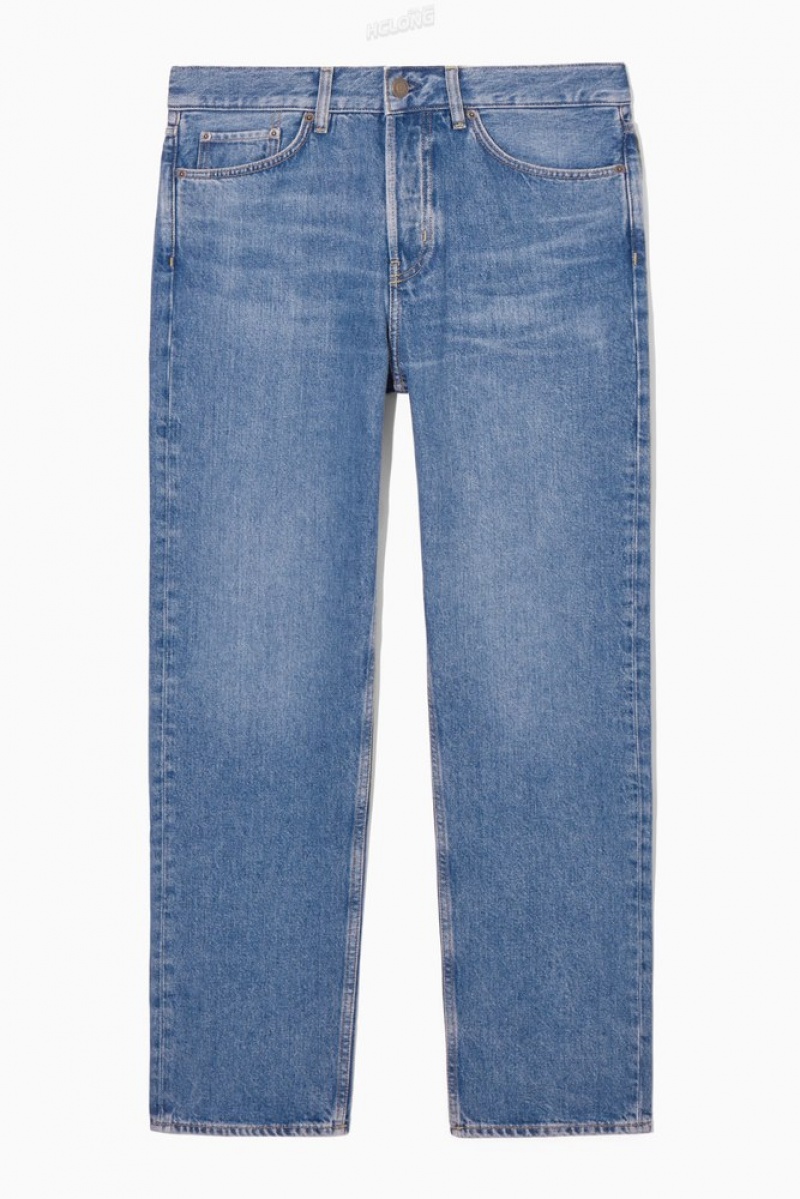 Light Blue COS Signature Jeans - Straight Trousers | 875261-VNB