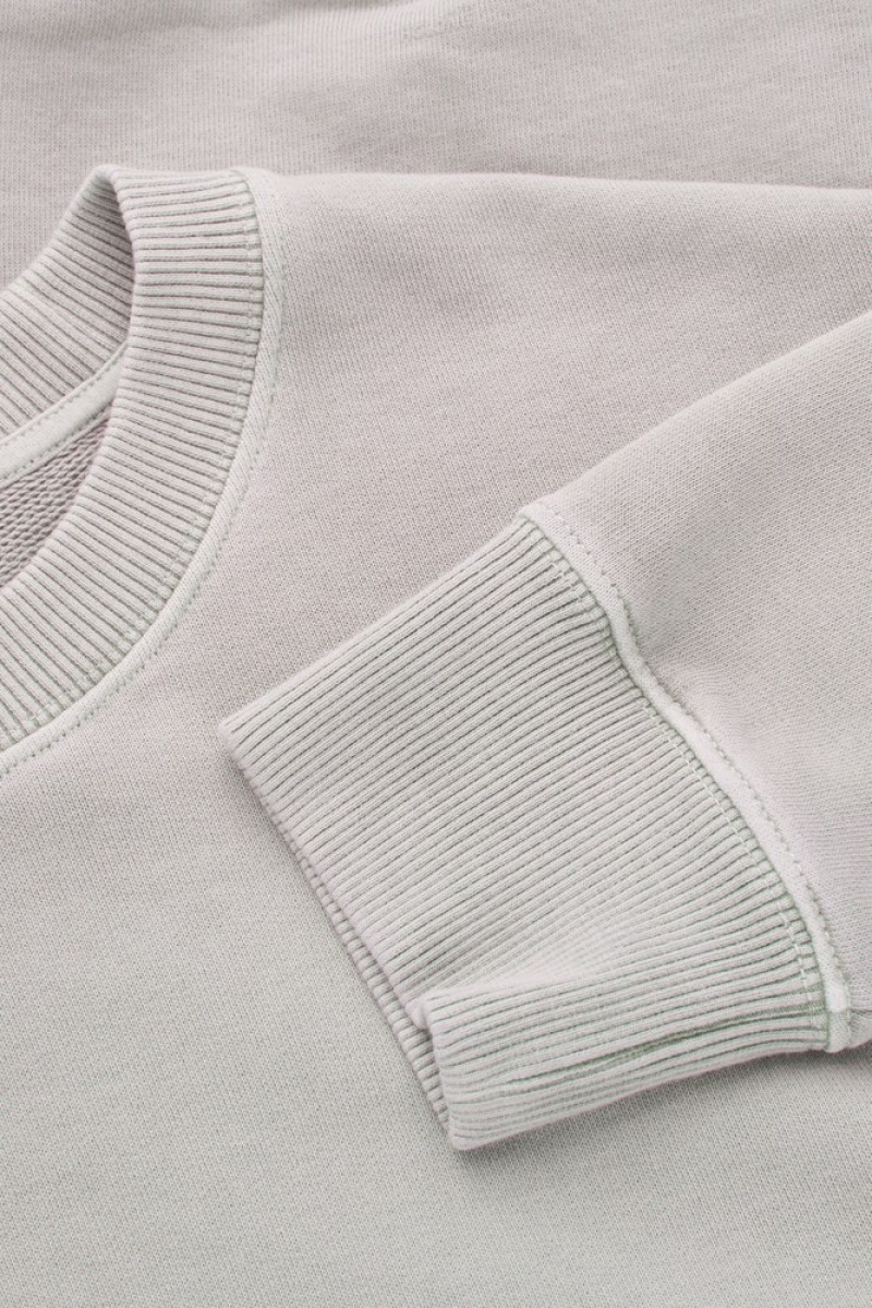 Light Gray COS Relaxed-Fit Sweatshirt Sweatshirts & Hoodies | 135907-JYS