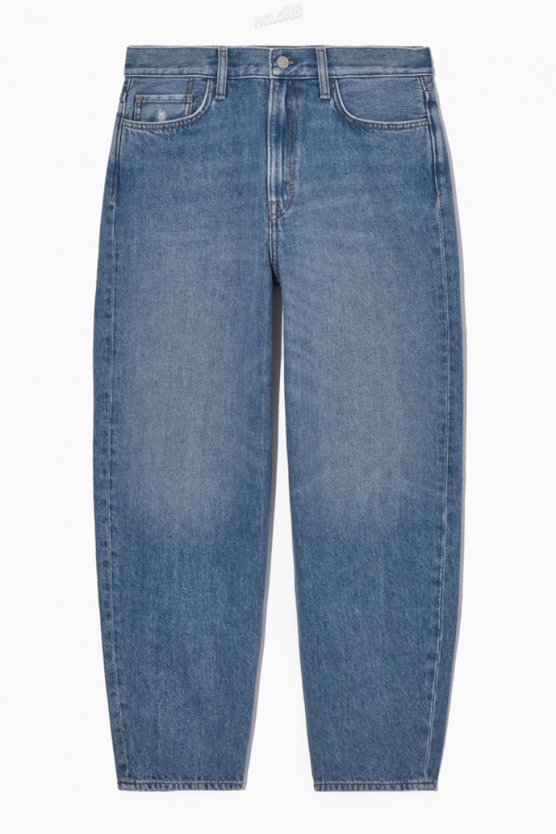 Medium Blue COS Arch Jeans - Tapered Trousers | 019846-DVF