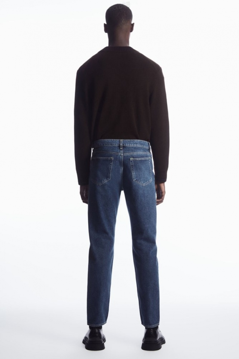 Mid-Blue COS Pillar Jeans - Tapered Trousers | 985671-ZAH