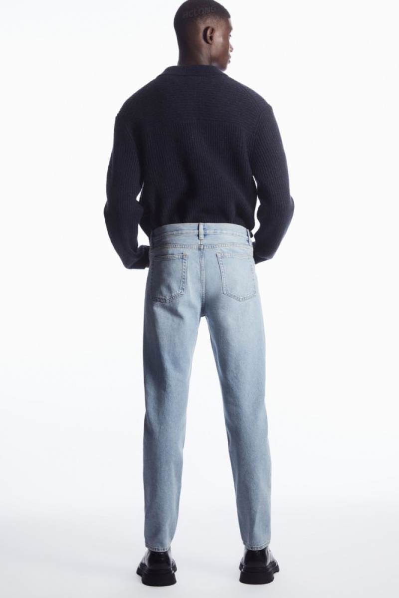 Mid-Blue COS Pillar Jeans - Tapered Trousers | 982367-LYF