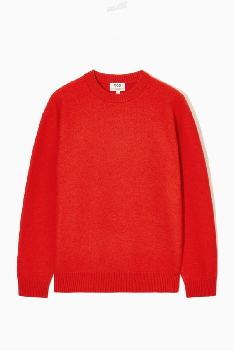 Navy COS Boiled-Wool Crew-Neck Jumper Knitwear | 167890-WJC