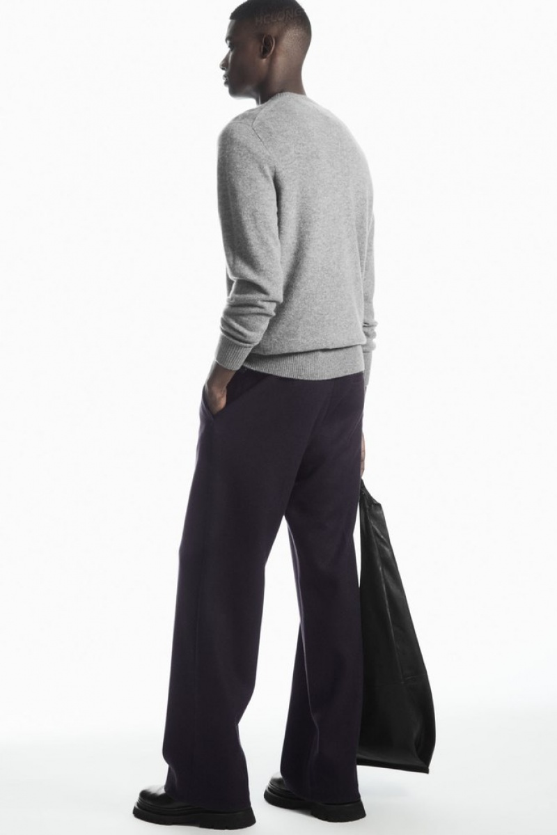 Navy COS Pure Cashmere Jumper Knitwear | 716540-DFT