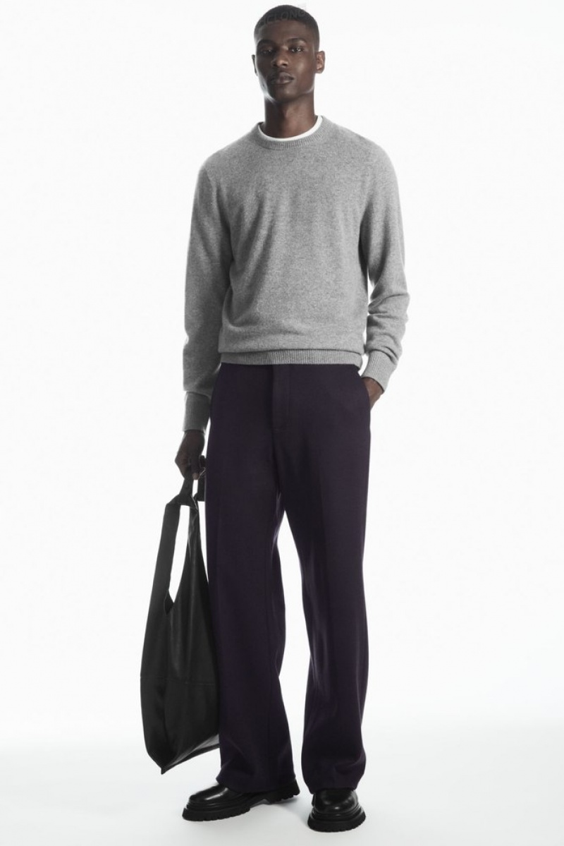 Navy COS Pure Cashmere Jumper Knitwear | 716540-DFT