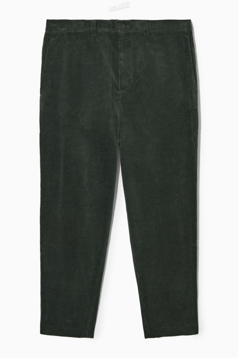 Navy COS Straight-Leg Corduroy Chinos Pants | 306758-AIC