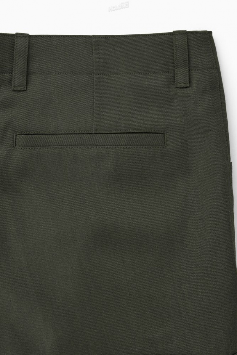 Navy COS Tapered Cargo Trousers Pants | 741903-EPN