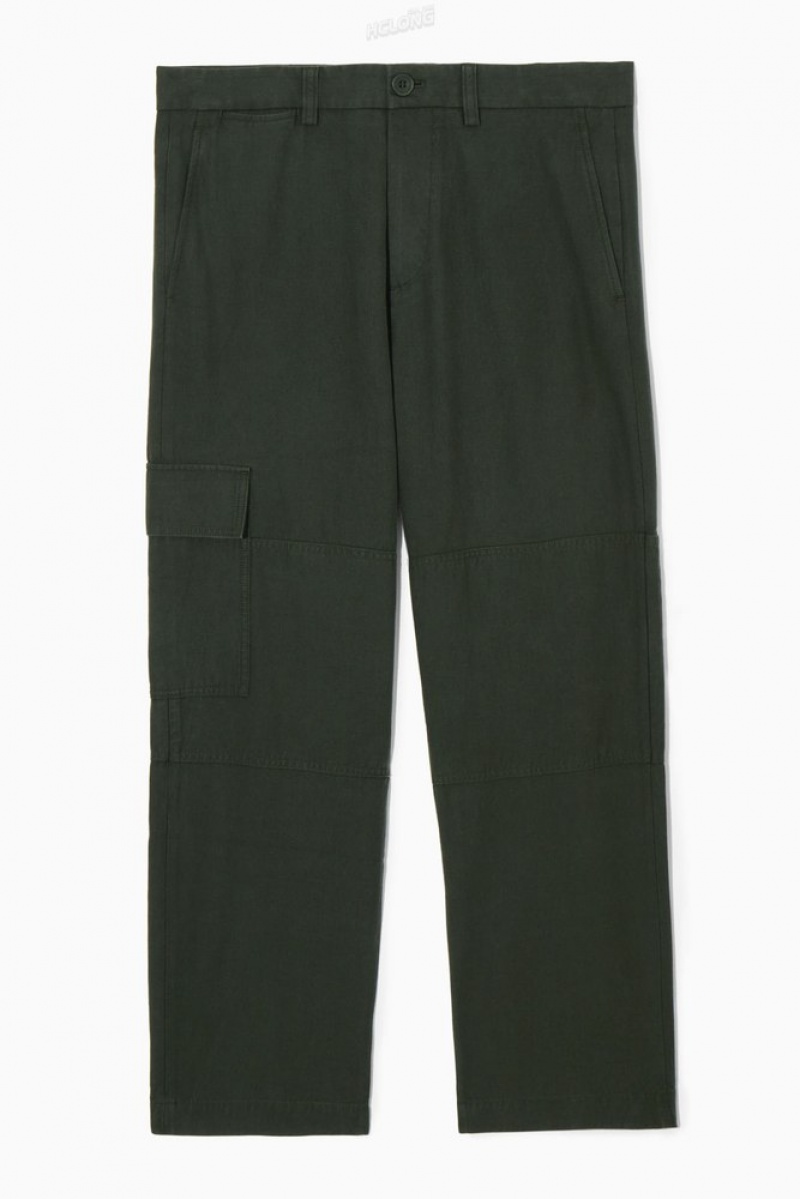 Navy COS Tapered Utility Pants Pants | 286134-XTJ