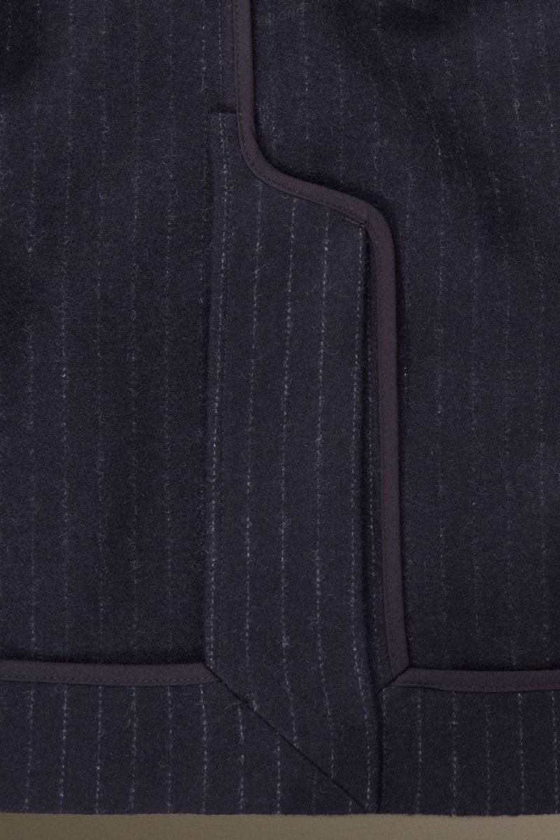 Navy / Pinstriped COS Pinstriped Wool Blazer - Regular Blazers | 364981-YJK