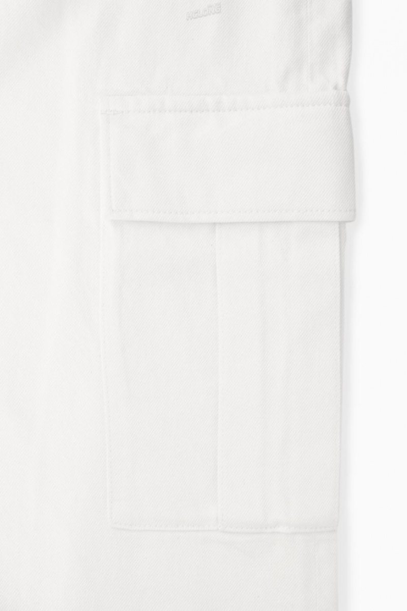 Off-White COS Denim Cargo Pants Jeans | 462587-DTU