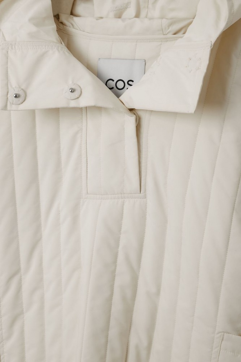 Off-White COS Hooded Padded Cape Coats & Jackets | 798520-ZAH