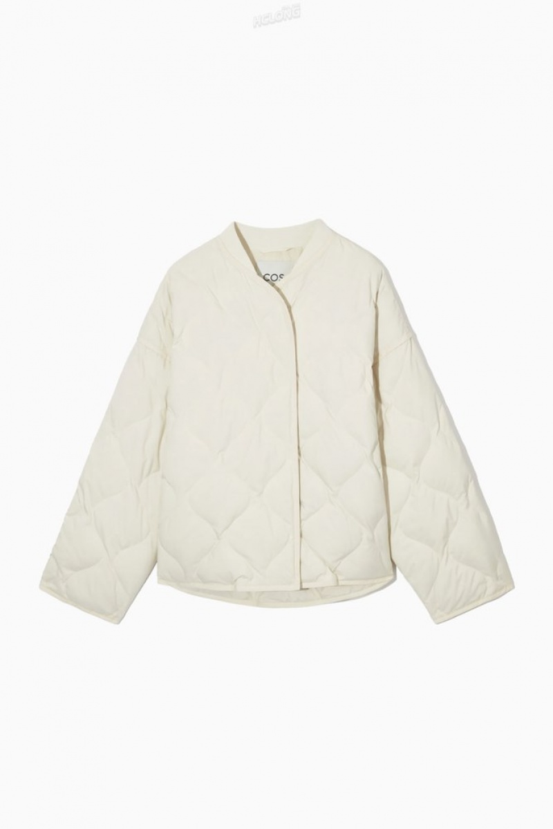 Off-White COS Oversized Quilted Jacket Coats & Jackets | 485196-TZQ