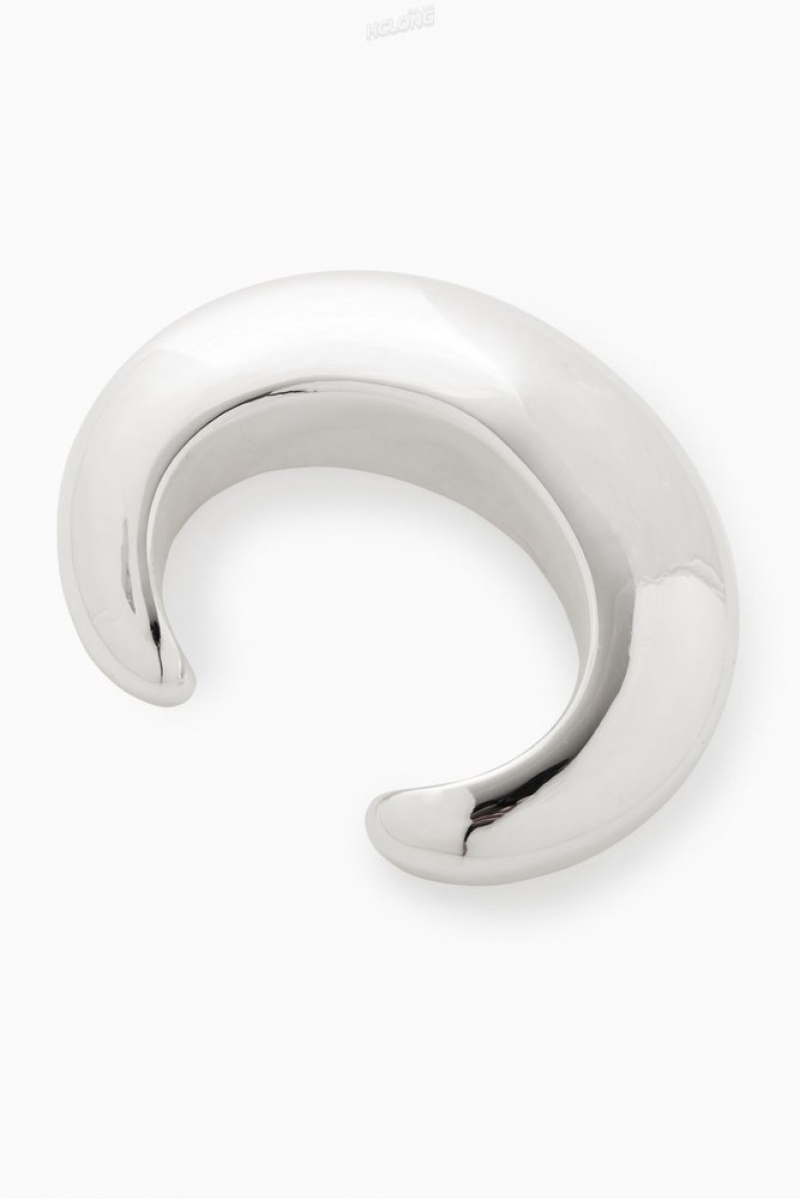 Silver COS Domed Oversized Bangle Jewelry & Jewellery | 541289-UWJ