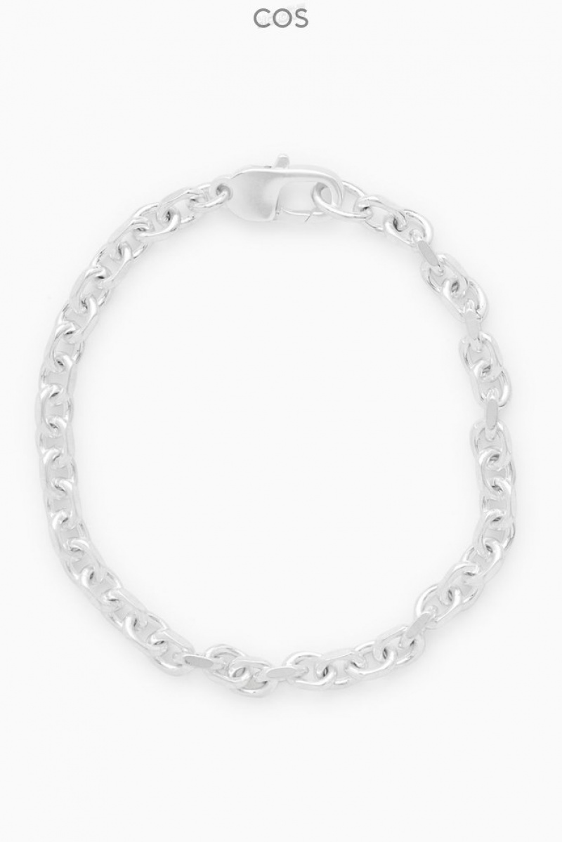 Silver COS Geometric Oval-Link Bracelet Jewelry & Jewellery | 150982-IUR