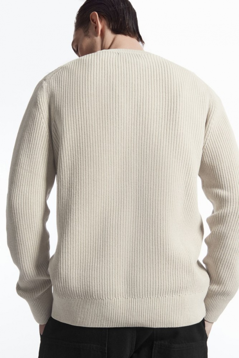 Stone COS Stone-Washed Knitted Jumper Sweaters & Cardigans | 418730-WEO