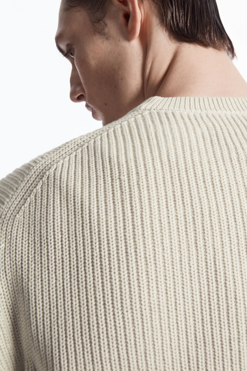 Stone COS Stone-Washed Knitted Jumper Sweaters & Cardigans | 418730-WEO