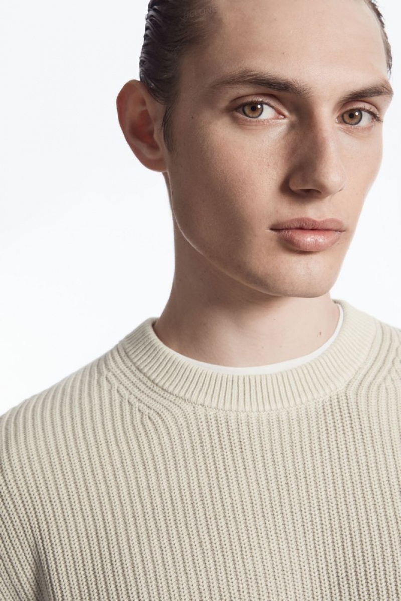 Stone COS Stone-Washed Knitted Jumper Sweaters & Cardigans | 326189-XOB