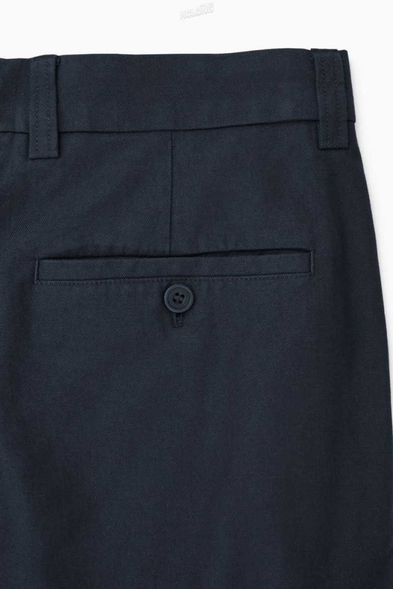 Stone COS Tapered Utility Trousers Trousers | 805437-OYI