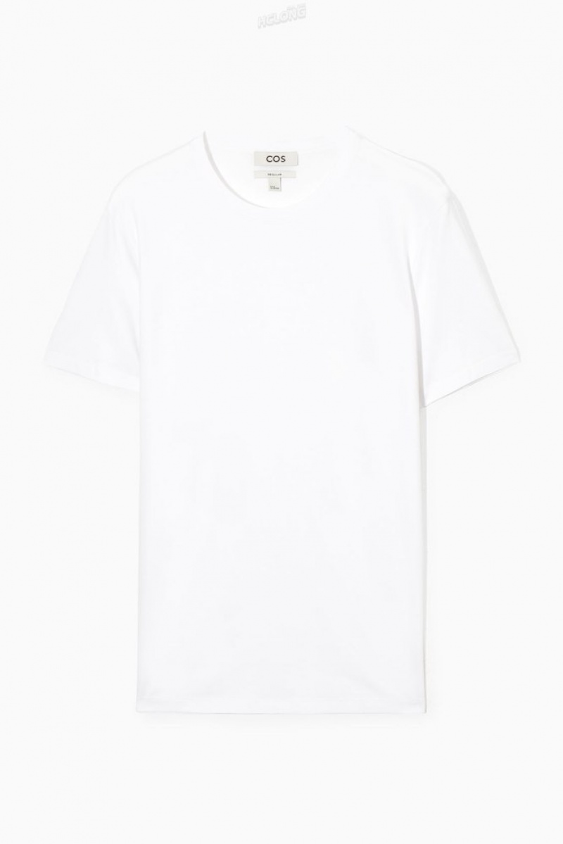 White COS 3-Pack The Extra Fine T-Shirts T-shirts | 674038-UEK