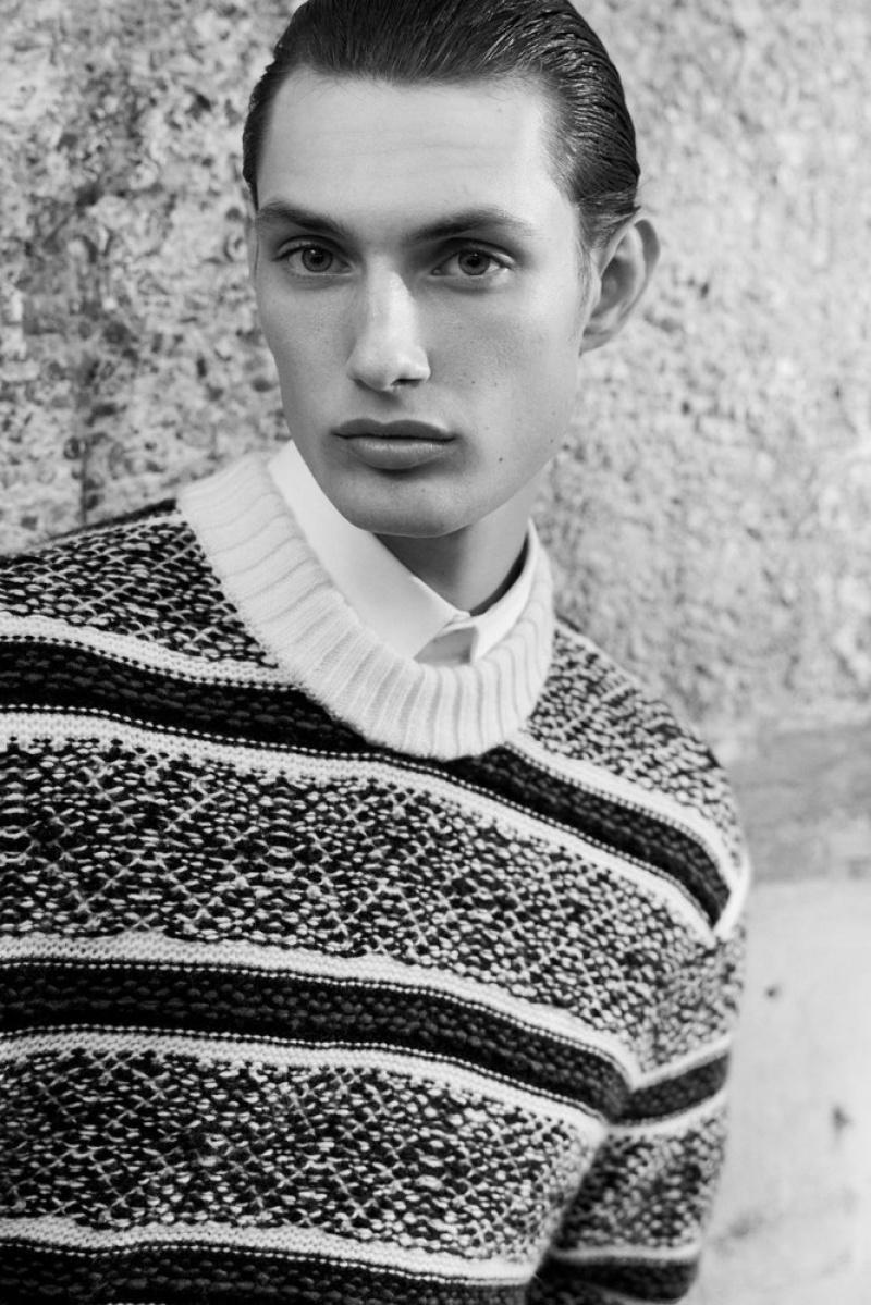 White / Black COS Fair Isle Wool Jumper Knitwear | 735208-UGO